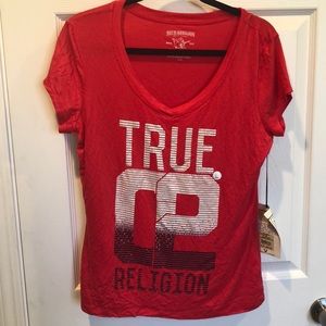 Orange True Religion shirt